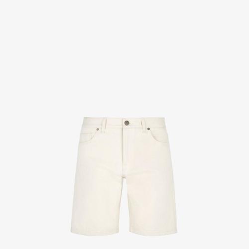  FENDI芬迪 22年秋冬 男士 短褲 白色牛仔短褲 FLP294AKCVF0QA0