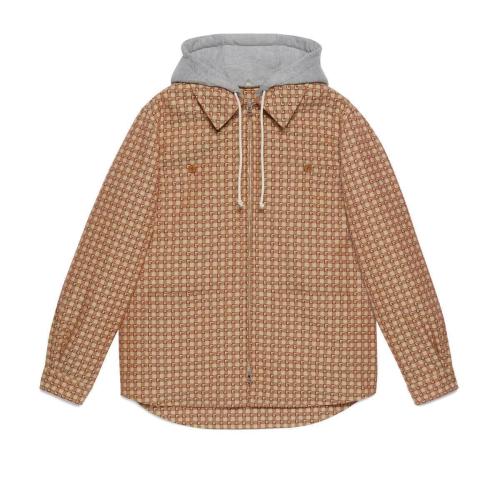  GUCCI古馳 22年秋冬 男士 兜帽方形G棉質(zhì)夾克 694144 ZAJJS 2184