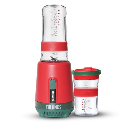 THERMOS/膳魔師 多功能料理機家用攪拌機嬰兒輔食機雙杯果蔬榨汁電動果汁機 EHA-2222A-R