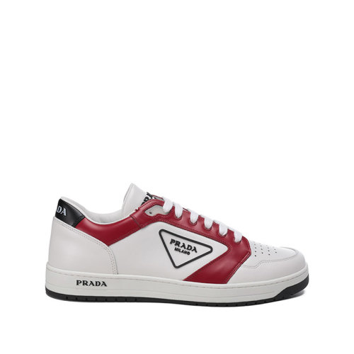 PRADA/普拉達 【22年新款】 男士皮革Downtown系帶休閑運動鞋板鞋小白鞋 2EE363 3LJ7
