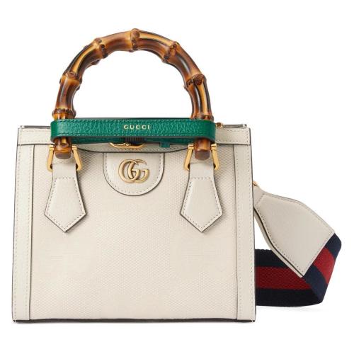  GUCCI古馳 22年秋冬 女士 Gucci Diana竹節(jié)迷你托特包 702732 UKMNT 9294
