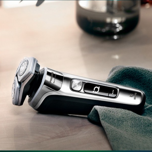 Philips/飛利浦 剃須刀電動(dòng)男士刮胡刀 奢華9系肌送男友禮物 痘痘肌專(zhuān)屬 S9933 1小時(shí)快充 全身水洗