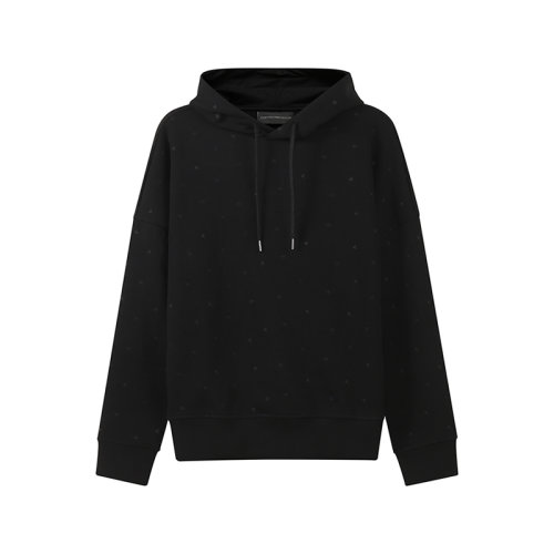 Emporio Armani/安普里奧阿瑪尼 【22秋冬新款】 男士棉質寬松版連帽長袖衛(wèi)衣運動衫鷹標刺繡 6L1M79 1JHSZ