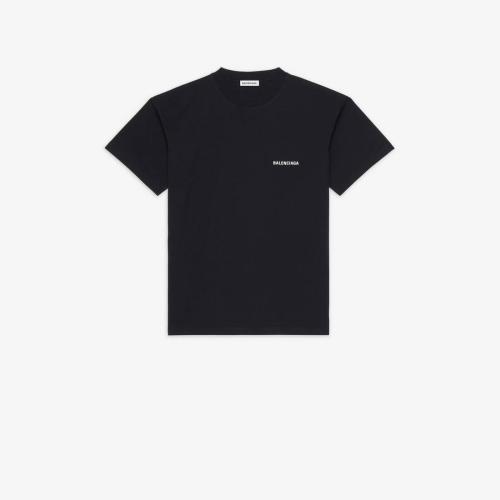  BALENCIAGA巴黎世家 22年春夏 女士 短袖T恤 BALENCIAGA LARGE FIT T-SHIRT 612965TIVG51070 預定商品2-8周發(fā)貨