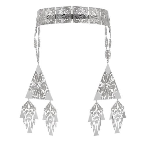  GUCCI古馳 22年秋冬 女士 飾幾何圖案吊墜發(fā)飾 727339 IAACR 8525