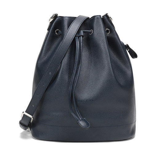 Longchamp/瓏驤 女士LE FOULONNE系列牛皮水桶包單肩斜挎包中號(hào) 10062 021