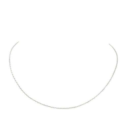 CARTIER/卡地亞 經(jīng)典款 18K金白金精細鏈環(huán)素鏈項鏈B7012000