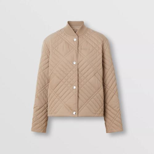  BURBERRY 22年秋冬 女士 徽標(biāo)裝飾輕盈絎縫夾克 80578561