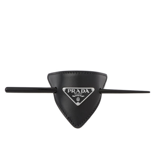 PRADA/普拉達(dá) 新款 女士黑色皮革發(fā)簪1IF004_8NQ_F0002