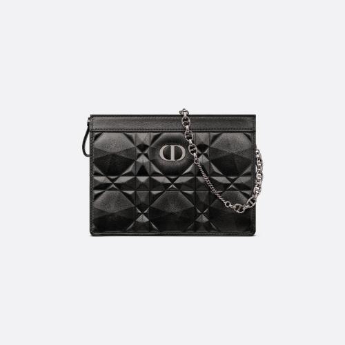  DIOR迪奧 22年秋冬 女士 手拿包 Pochette zippee a chaine Dior Caro S5106BNEM_M900