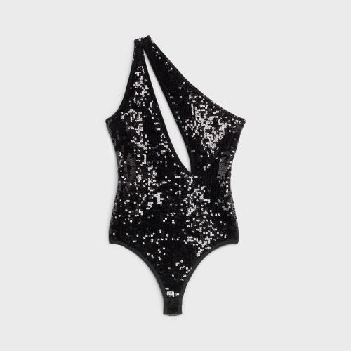  CELINE賽琳思琳 22年秋冬 女士 連體衣 亮片鋼圈緊身上衣 2A83X879Q.38NO