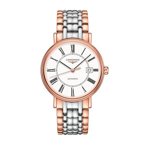 LONGINES/浪琴 時尚系列 精鋼和紅色PVD涂層 自動機械 男士手表 L4.922.1.11.7
