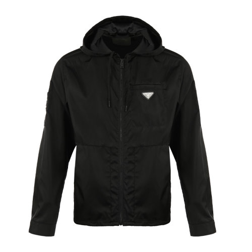PRADA/普拉達三角徽標連帽男士夾克外套SGB6811YF