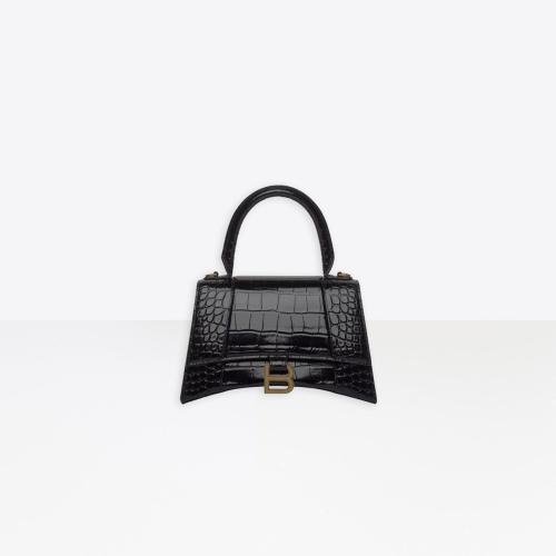  BALENCIAGA巴黎世家 22年秋冬 女士 單肩包 Hourglass 小號 Top Handle 手袋 5935461LRGM1000 預(yù)定商品1-3周發(fā)貨