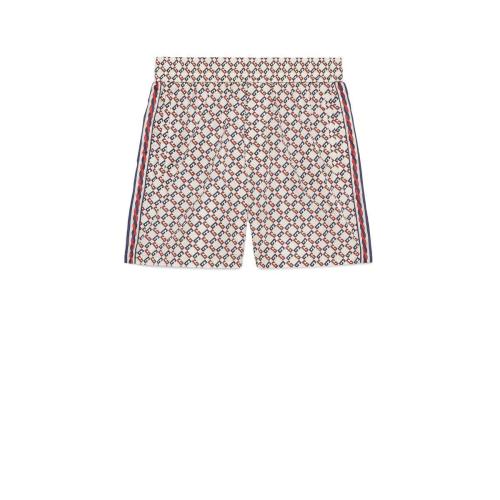  GUCCI古馳 22年秋冬 男士 幾何G印花防水尼龍短褲 692208 XHAE3 9093