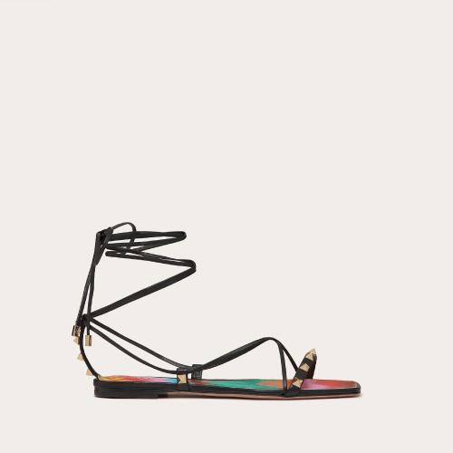  VALENTINO華倫天奴 22年秋冬 女士 平底涼鞋 SANDALES PLATES EN CUIR NAPPA 1W2S0FI7NAP0NO