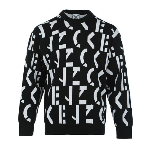 KENZO/高田賢三22春夏字母提花男士針織衫/毛衣FC55PU688