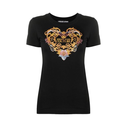  VERSACE JEANS COUTURE 女士印花棉質(zhì)短袖T恤 B2HWA7PD 30457 899 PLFSX