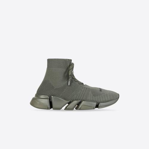  BALENCIAGA巴黎世家 22年春夏 男士 休閑運(yùn)動(dòng)鞋 Men's Speed 2.0 Lace-up Sneaker  in Green 6 預(yù)定商品1-3周發(fā)貨
