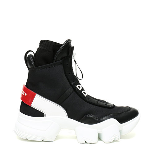 Givenchy/紀(jì)梵希 男士織物配皮JAW高幫運(yùn)動(dòng)鞋休閑鞋 BH001LH0HP