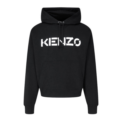 Kenzo 高田賢三 男裝 服飾 黑色連帽棉質(zhì)經(jīng)典logo款 男衛(wèi)衣