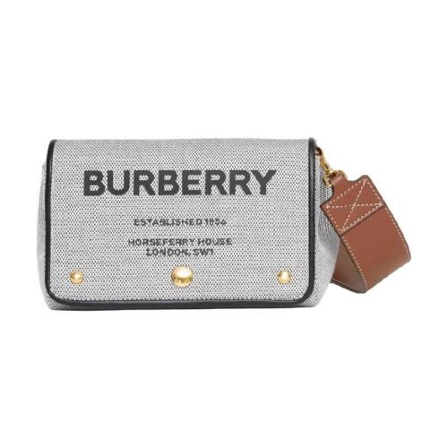  BURBERRY 22年秋冬 女士 小號(hào) Horseferry 印花棉質(zhì)帆布斜背包 80398691 預(yù)定商品1-3周發(fā)貨