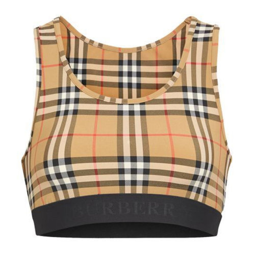 BURBERRY/博柏利 女裝 服飾 女士時尚格紋背心女士短袖T恤