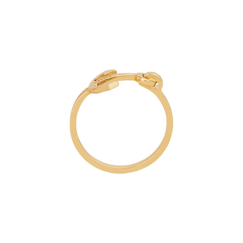 CELINE/賽琳 22新款 男女同款金色船錨形狀戒指460BC6BRA.35OR