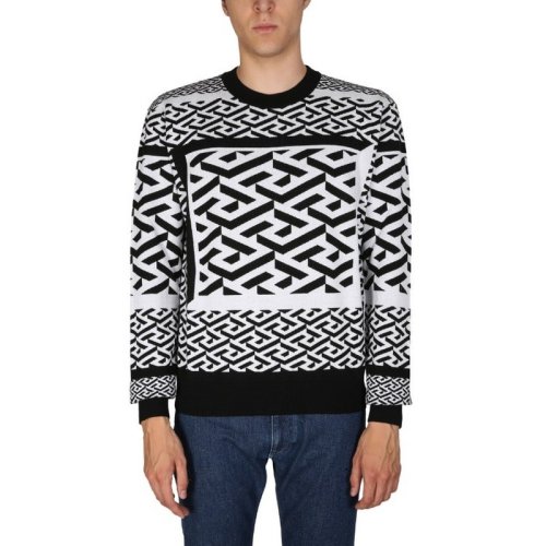  VERSACE/范思哲 男士多色時(shí)尚休閑針織衫 1006281 1A04271 2B020 PLFSX