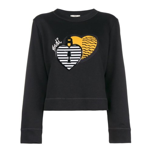  FENDI/芬迪 女士印花棉質(zhì)長(zhǎng)袖T恤 FAF079 A47M F0GME PLFSX