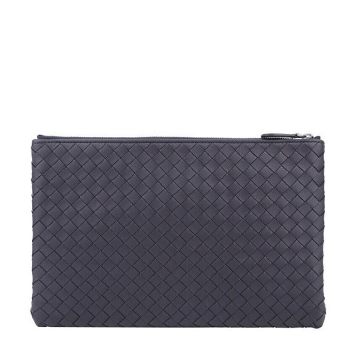 Bottega Veneta/葆蝶家 男士藏藍色羊皮手拿包256400V00104014