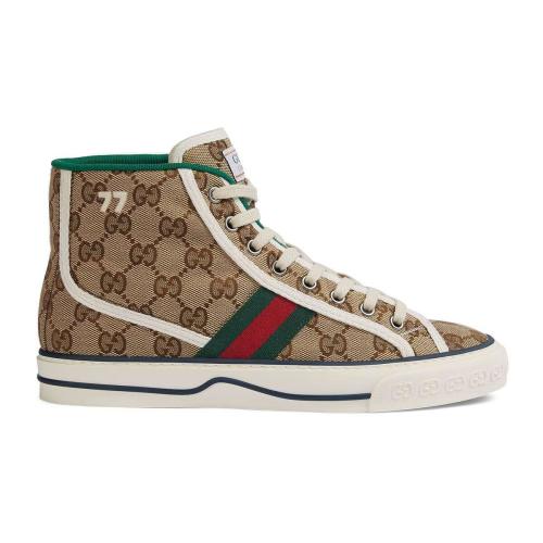  GUCCI古馳 22年秋冬 女士 Gucci Tennis 1977系列女士高幫運(yùn)動(dòng)鞋 627838 HVK70 9765