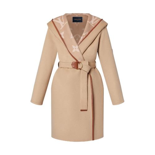  LV路易威登 22年秋冬 女士 大衣 連帽雙面圍裹式大衣 1A99K7 1A99K2 1A99K6 1A99K4 1A99K8 1A9