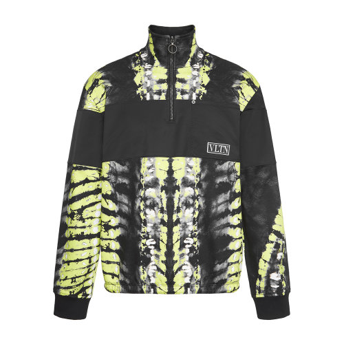 Valentino/華倫天奴 黑色 男士POP SKIN拉鏈尼龍夾克 UV3MF14I6HJA5B 2020年秋冬