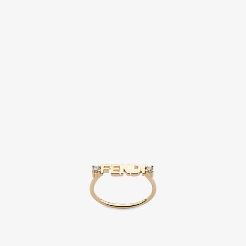  FENDI芬迪 22年春夏 女士 戒指 金色戒指 8AH3936DMF089U