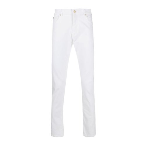  VERSACE JEANS COUTURE 男士白色棉質(zhì)牛仔褲 A2GVA0K4 60501 003 PLFSX