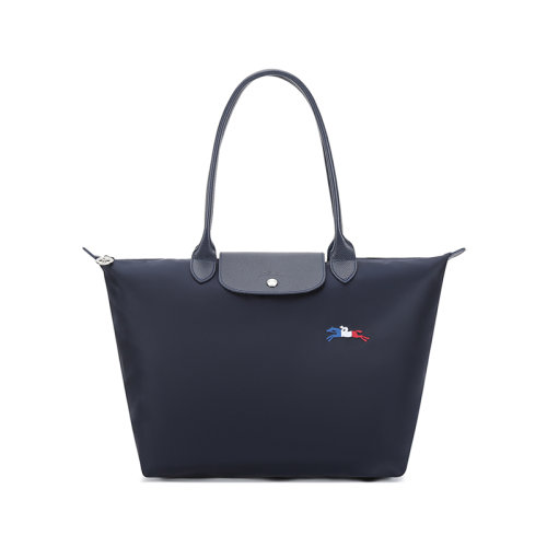 Longchamp/瓏驤  女士大號LE PLIAGE系列織物長柄可折疊手提單肩包餃子包 1899 HXG