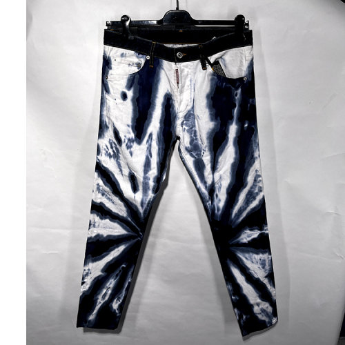 Dsquared2/D二次方 白藍混色男士牛仔長褲