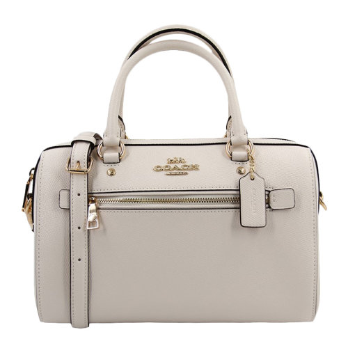 COACH/蔻馳 女士中號乳白色皮革斜挎包波士頓包單肩包女包 F79946IMCHK