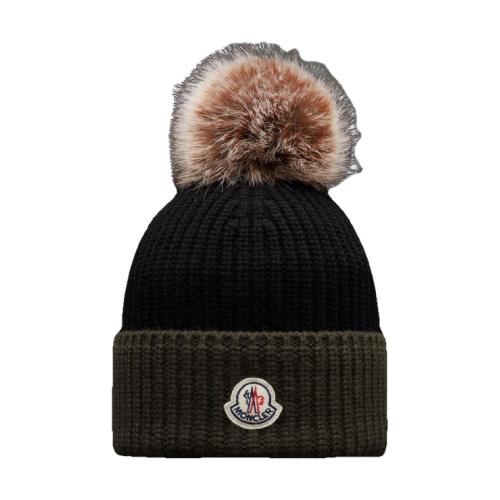  MONCLER蒙可蒙克萊 22年秋冬 女士 帽子 Beanie with Pom-Pom H20933B00024M1127999