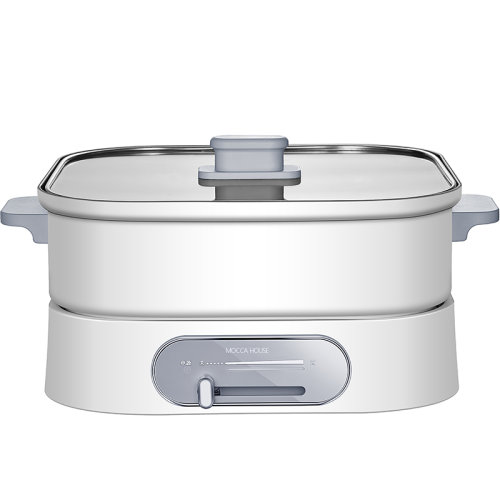 MOCCAHOUSE/摩卡電器 多功能料理鍋 家用電火鍋烤蒸煎煮一體家用網(wǎng)紅鍋電熱鍋標(biāo)配