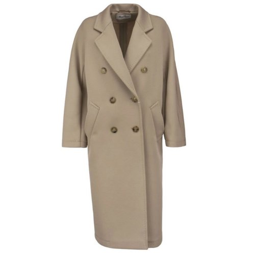  MaxMara/麥絲瑪拉 女士卡其色滌綸大衣 19010121-600-001 PLFSX