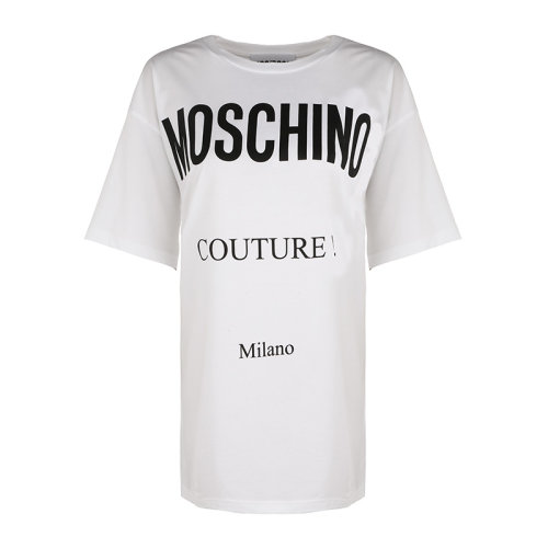 MOSCHINO/莫斯奇諾經(jīng)典字母印花Logo女士短袖T恤A071605402
