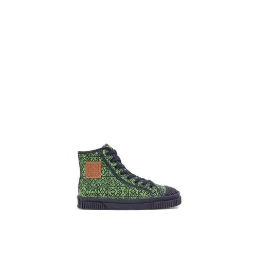  LOEWE羅意威 22年秋冬 女士 休閑運動鞋 High tops in Anagram jacquard L815282X57-5827
