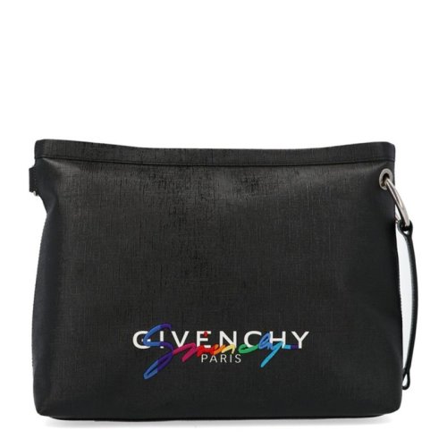  Givenchy/紀梵希 男士黑色皮革斜挎包 BK504GK0LV 001 PLSX