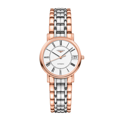 LONGINES/浪琴 時尚系列 精鋼和紅色PVD涂層 自動機(jī)械 女士腕表 L4.322.1.11.7