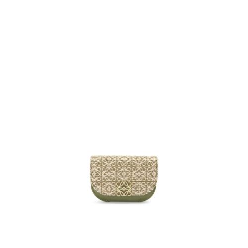  LOEWE羅意威 22年秋冬 女士 卡包 Goya cardholder in Anagram jacquard and calfskin C821Z74