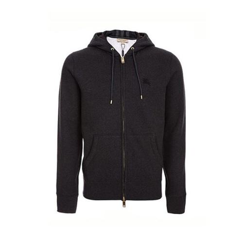 BURBERRY/博柏利  巴寶莉男裝 時(shí)尚 連帽 男士黑色棉質(zhì)外套夾克 40155581 HKY012467