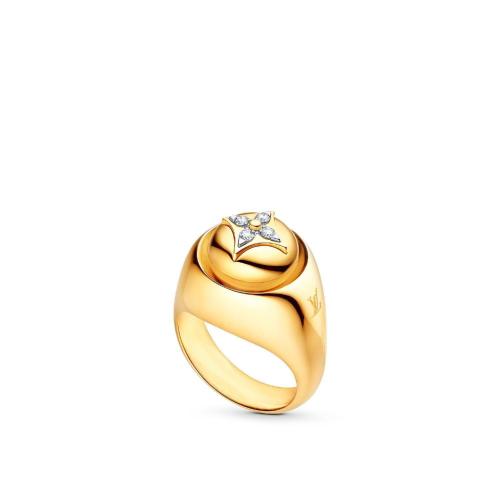  LV路易威登 22年秋冬 男士 戒指 B BLOSSOM 1*w*8K 金鉆石戒指 Q9M82D Q9M82B Q9M82C Q9M82I Q 預定商品2-8周發(fā)貨