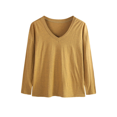 SHOKAY/繡嘉 女士針織衫/毛衣 V領(lǐng)落肩休閑針織衫